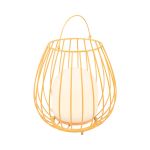 Nordlux Table Lamp Jim To-Go Portable Battery Metal Orange 3W 300lm - 827 Extra Warm White | 3-Step Dimmable 