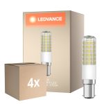Multipack 4x Ledvance Special T Slim LED B15d Tube one-handed Clear 6.5W 806lm - 827 Extra Warm White | Replaces 60W