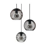 Eglo Pendant Almanzora Steel Black Copper | IP20 - Suitable for 3x E27 
