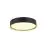 SLV Decona Wall and Ceiling Light Aluminium Black Round 18W 1560lm - 930 Warm White | IP44 - Best Colour Rendering - Dimmable 