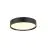 SLV Decona Wall and Ceiling Light Aluminium Black Round 18W 1450lm - 930 Warm White | IP44 - Best Colour Rendering - Dimmable 