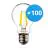 Multipack 100x Noxion Lucent LED E27 Pear Filament Clear 4.5W 470lm - 840 Cool White | Replaces 40W