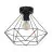Eglo Ceiling Light Tarbes Steel Black | IP20 - Suitable for 1x E27 