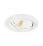 SLV New Tria 68 Spot Aluminium White Round 8.3W 705lm 38D - 927 Extra Warm White | Cutout 68mm -  Best Colour Rendering - Dimmable 