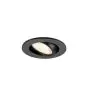 SLV New Tria 45 Spot Aluminium Black Round 4W 360lm 24D - 927 Extra Warm White | Cutout 45mm -  Best Colour Rendering
