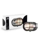 D'Lite Wall Light Ecco Black Oval | IP44 - Suitable for 1x E27