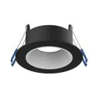 Noxion LED Spot Ares Deep ring Black - With Inner Ring White | Cutout 68mm - incl. GU10 Fitting