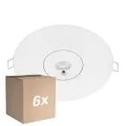 Multipack 6x Noxion LED Emergency Spot White 3W 240lm - 850K Cool White | Emergency 3H - Autotest - 140mm